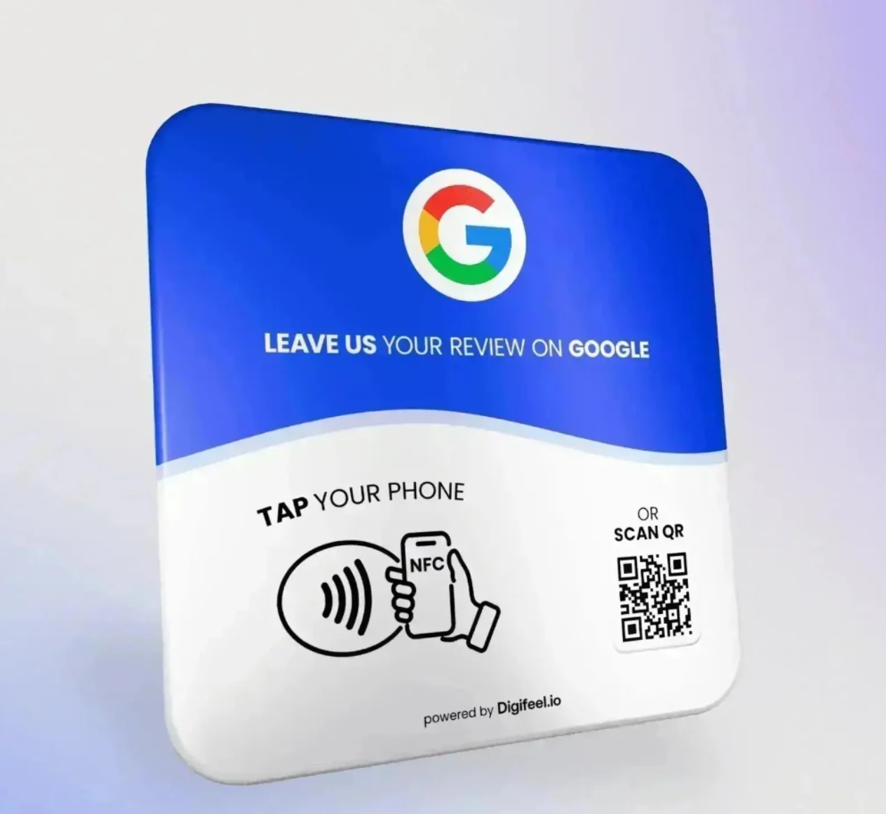 Leave us your review on Google — tap or scan NFC plaque